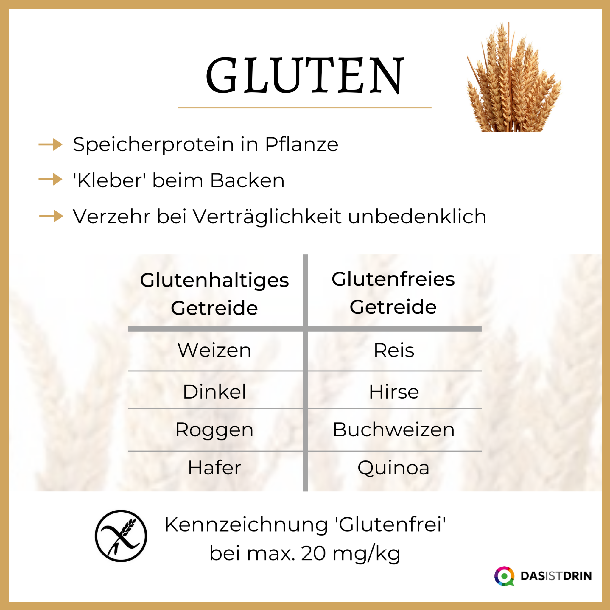 ist in reis gluten drin